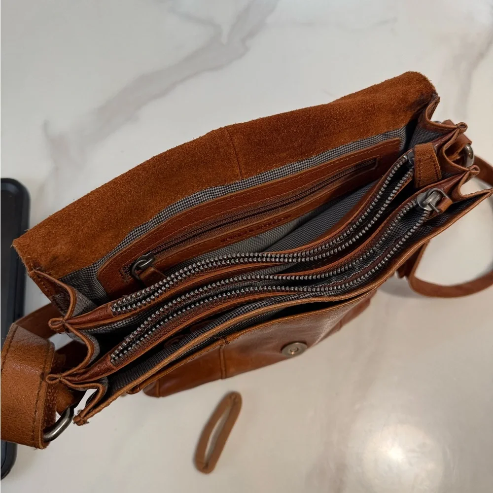 Spekes & Sparrow brown Leather Crossbody Bag